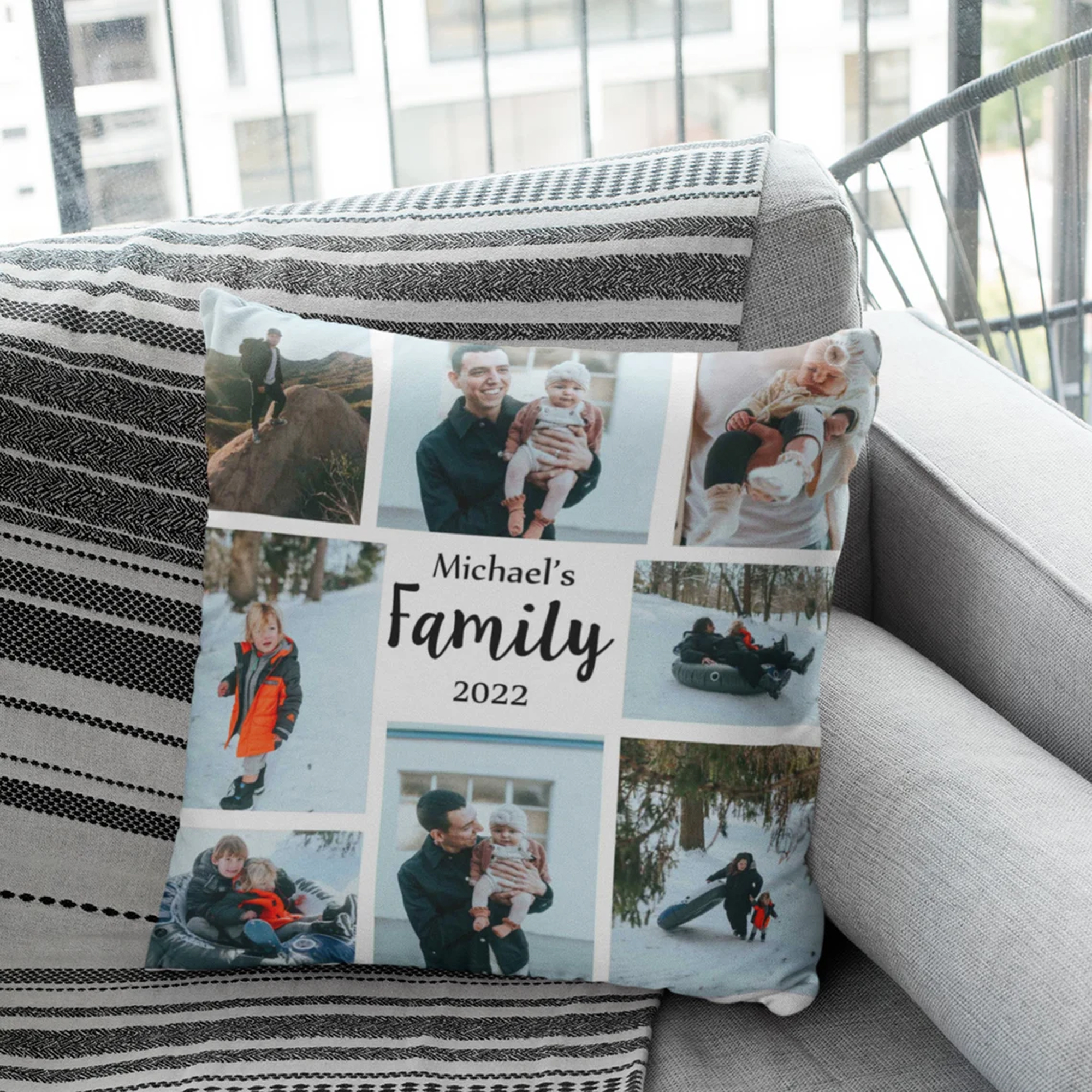 Personalized Pillow For Mom Mothers Day Gifts 2022 Custom Cover With Picture Holiday Decor Pillowcase Print Couple Photo On Cover